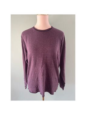Men's Reclaim Long Sleeve Shirt Size L Purple Cotton Casual